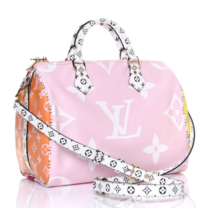 Louis Vuitton Monogram Giant Speedy Bandouliere 30 Rouge 3 of 13
