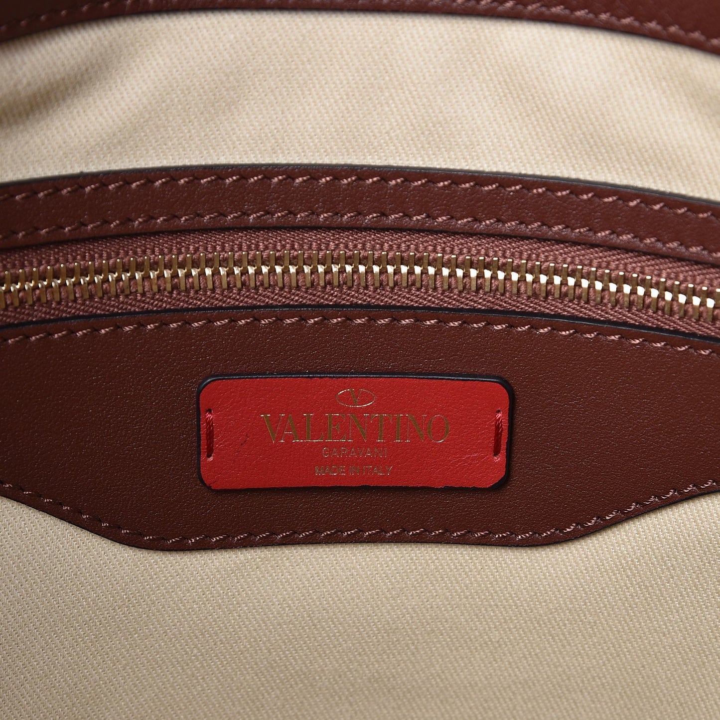 Vitello Lovestud Tote Light Brown