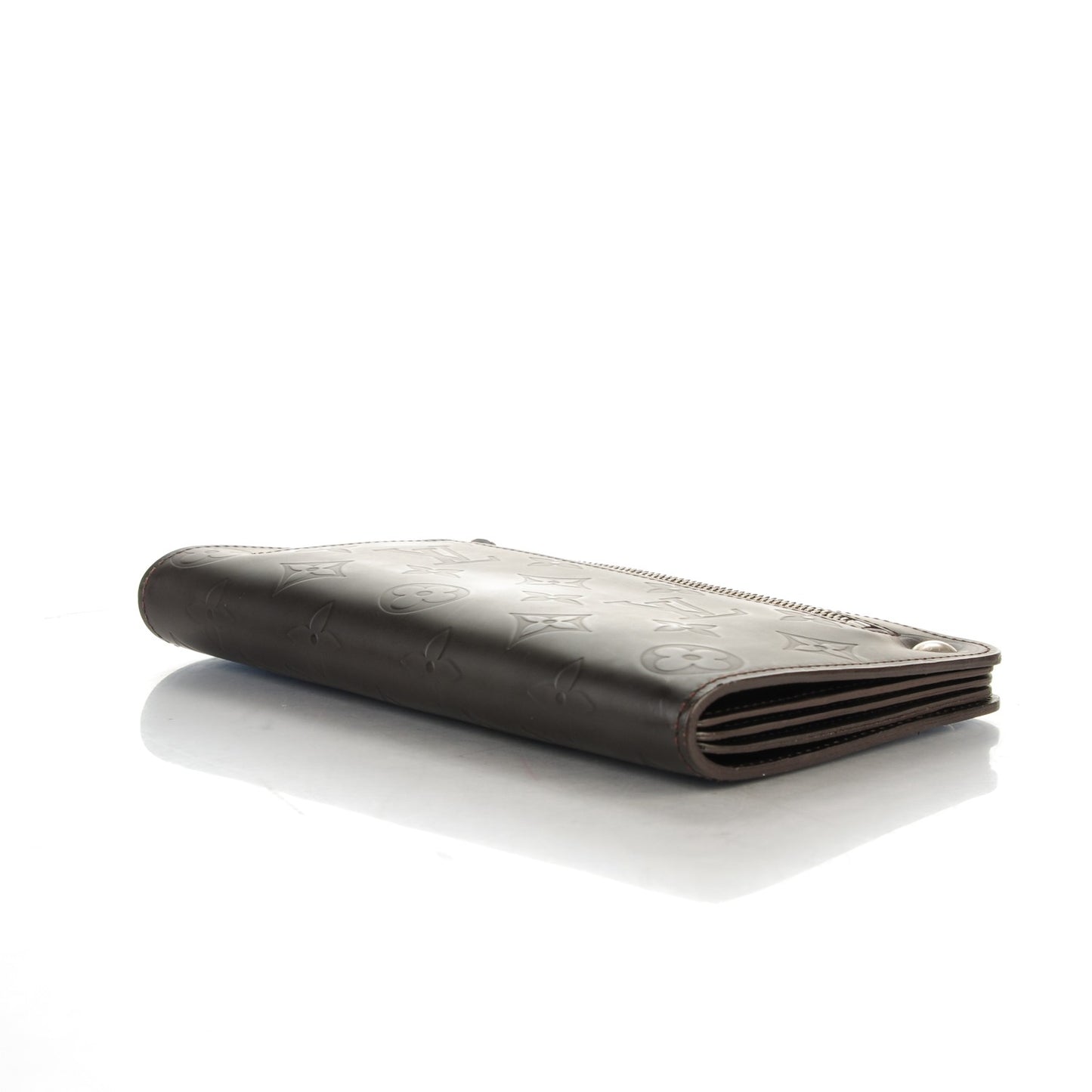 Monogram Glace Whist Wallet Cafe Brown