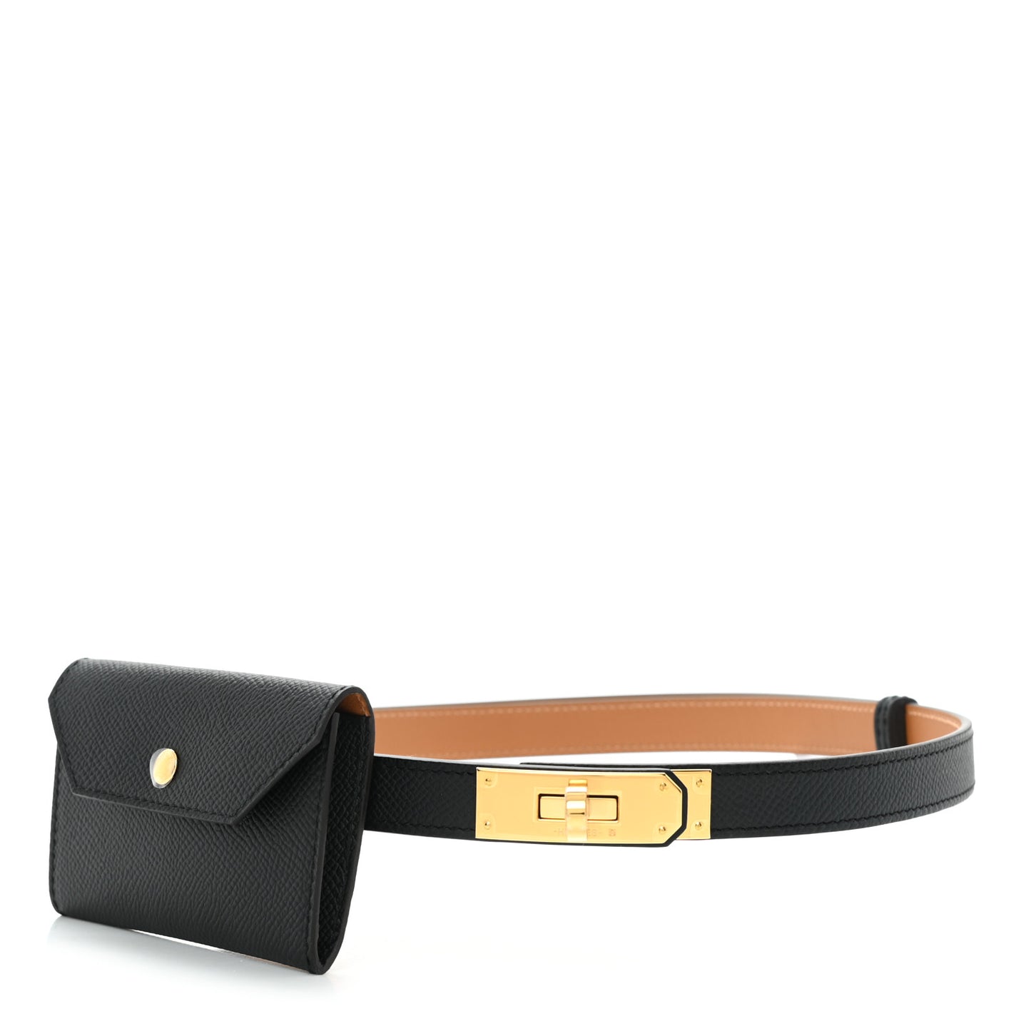 Epsom Kelly Pocket Belt Black