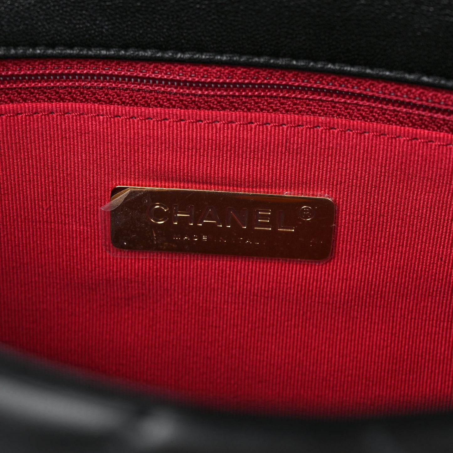 Lambskin Quilted Medium Chanel 19 Flap Black