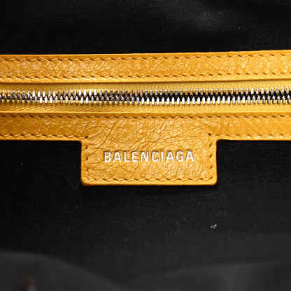 Balenciaga Agneau Arena Large Le Cagole Shoulder Bag Yellow 6 of 15