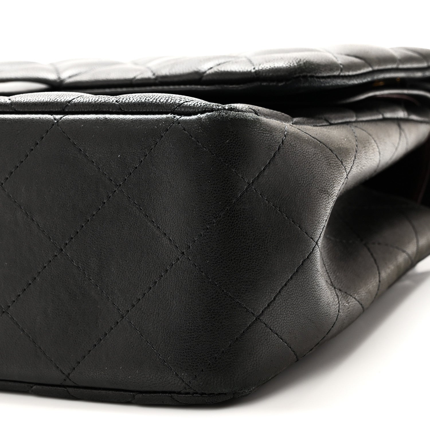 Chanel Lambskin Quilted Jumbo Double Flap Black 10 of 10