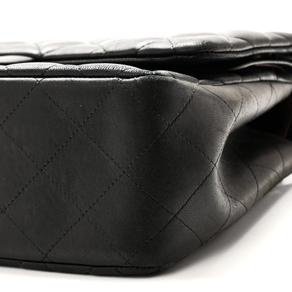 Chanel Lambskin Quilted Jumbo Double Flap Black 10 of 10