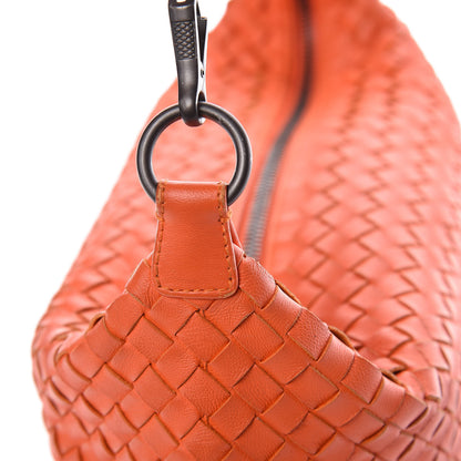 Bottega Veneta Nappa Intrecciato Small Shoulder Bag Tangerine 9 of 10