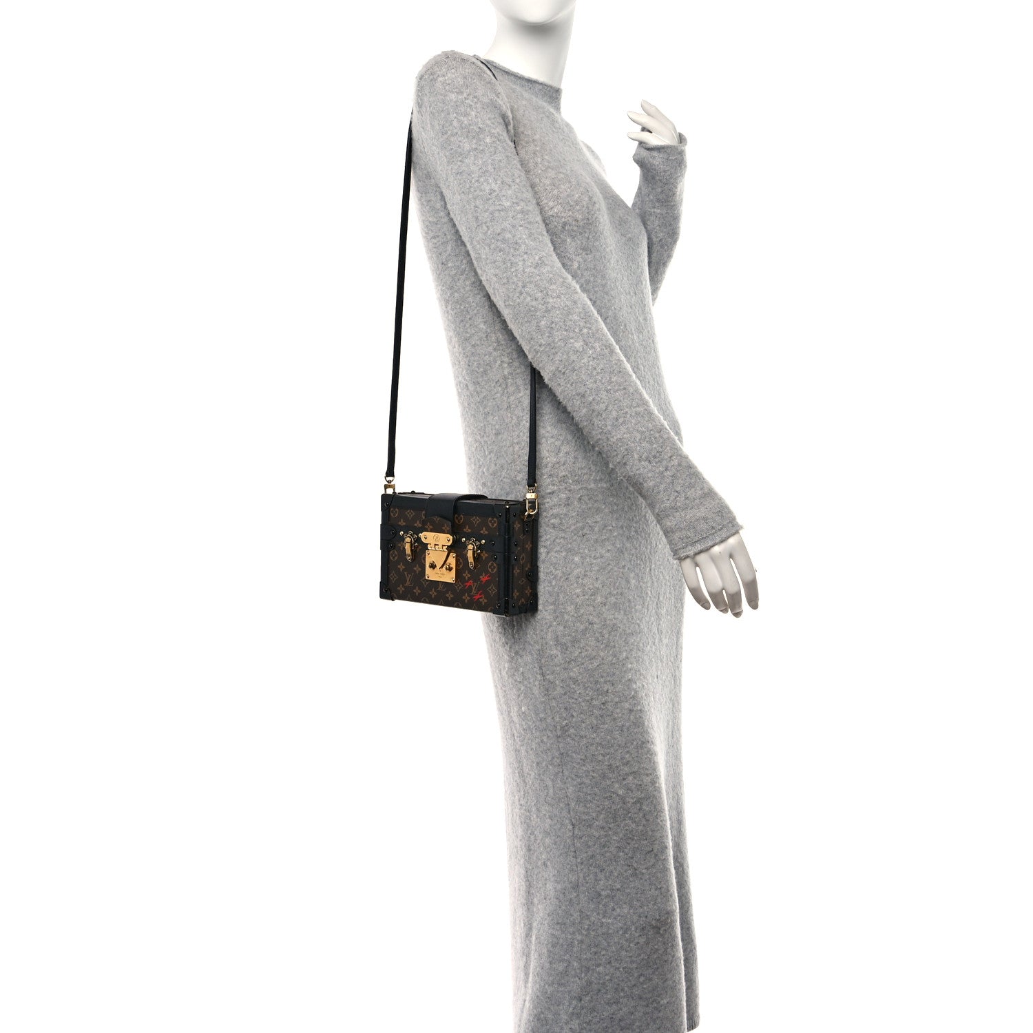 Louis Vuitton Monogram Petite Malle Black 2 of 12