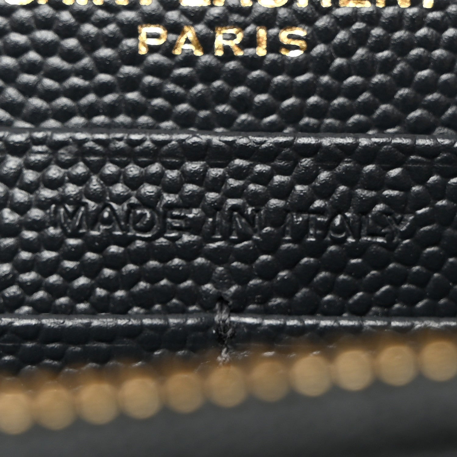 Saint Laurent Grain De Poudre Matelasse Chevron Monogram Envelope Chain Wallet Dark Smog 7 of 10