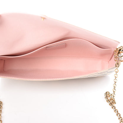 Louis Vuitton Damier Azur Pochette Felicie Chain Wallet Rose Ballerine 7 of 12