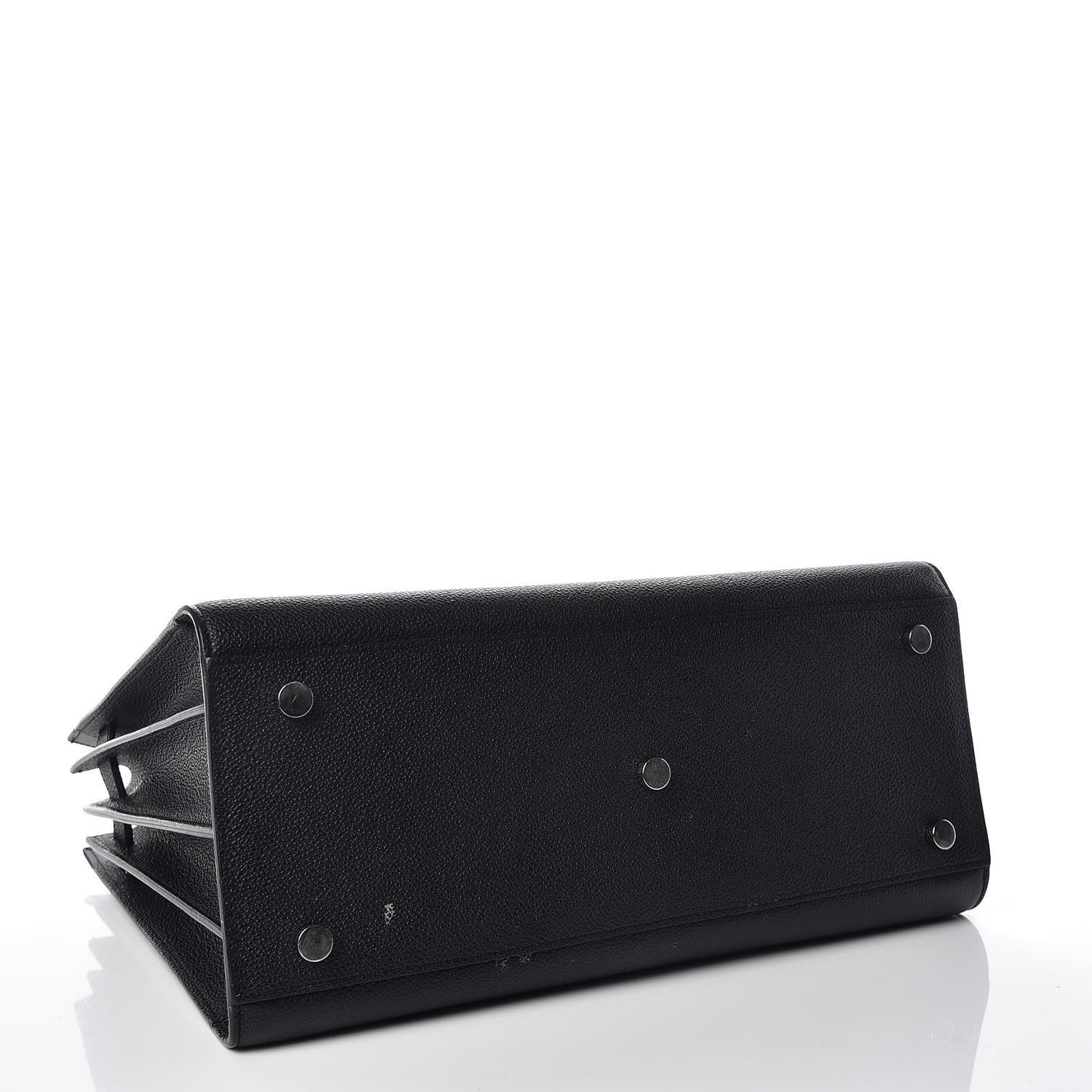 Grained Calfskin Small Sac De Jour Black