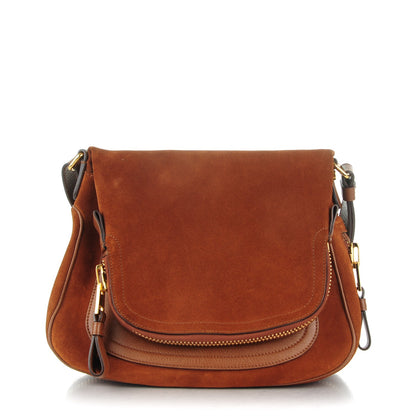 Tom Ford Suede Calfskin Medium Jennifer Crossbody Bag Caramel 1 of 7