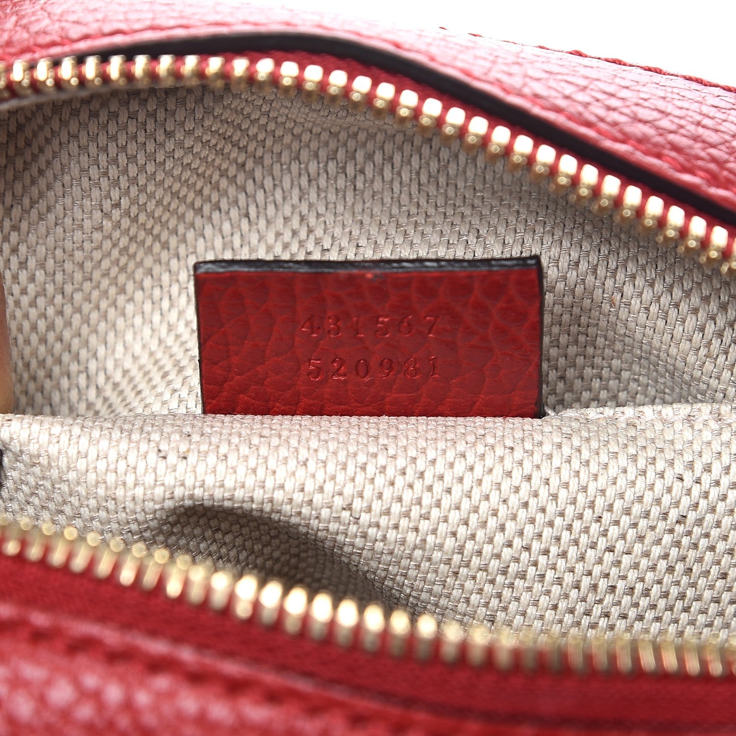 Gucci Dollar Calfskin Bi-Color Small Soho Disco Bag New Rosette Hibiscus Red 7 of 9