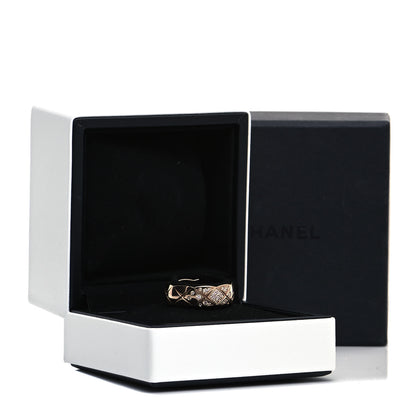 Chanel 18K Yellow Gold Diamond Small Coco Crush Ring 56 7.5 5 of 5