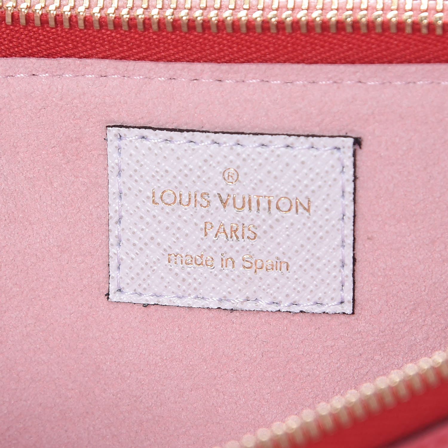 Louis Vuitton Monogram Giant Double Zip Pochette Rouge 7 of 9