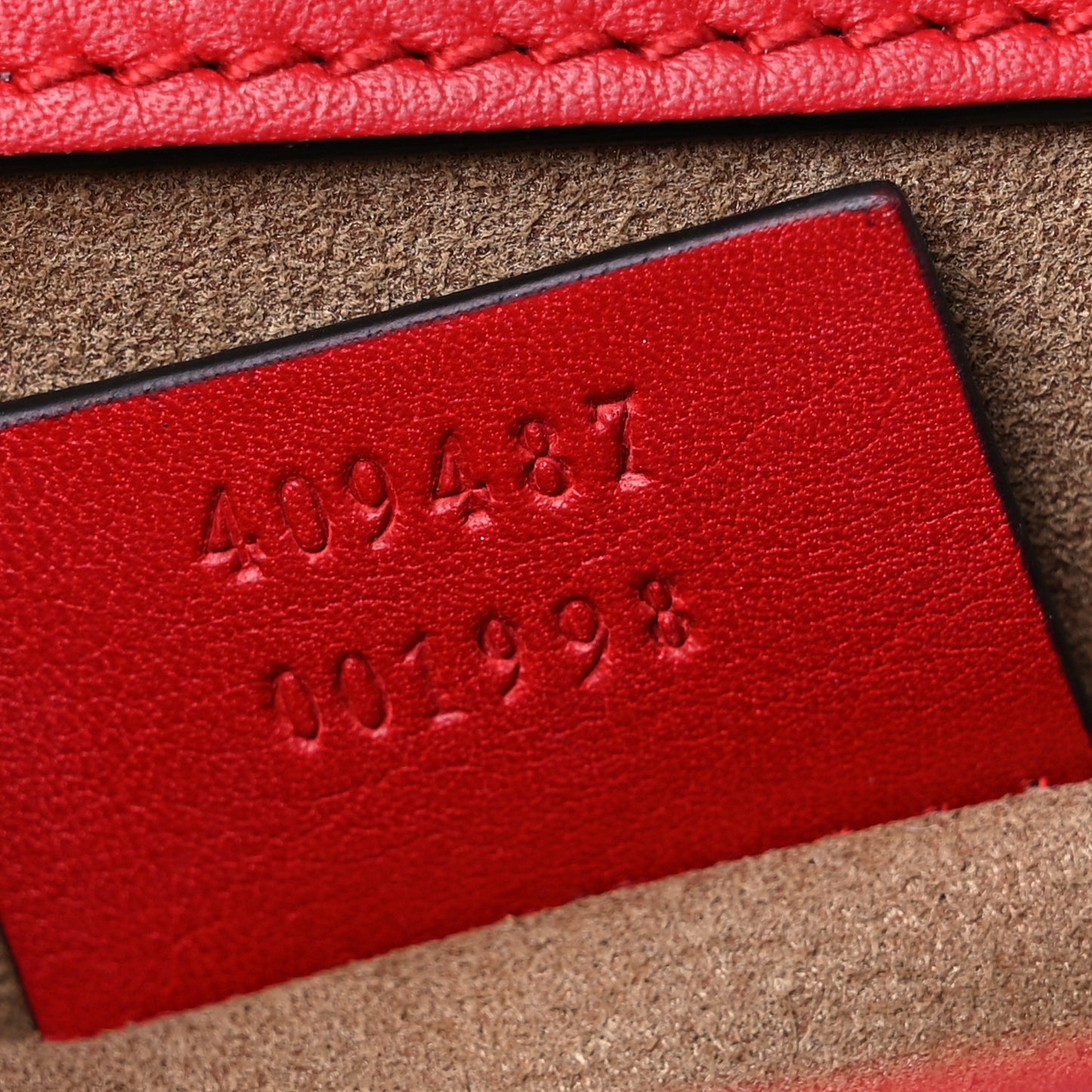 Calfskin Small Padlock Shoulder Bag Hibiscus Red