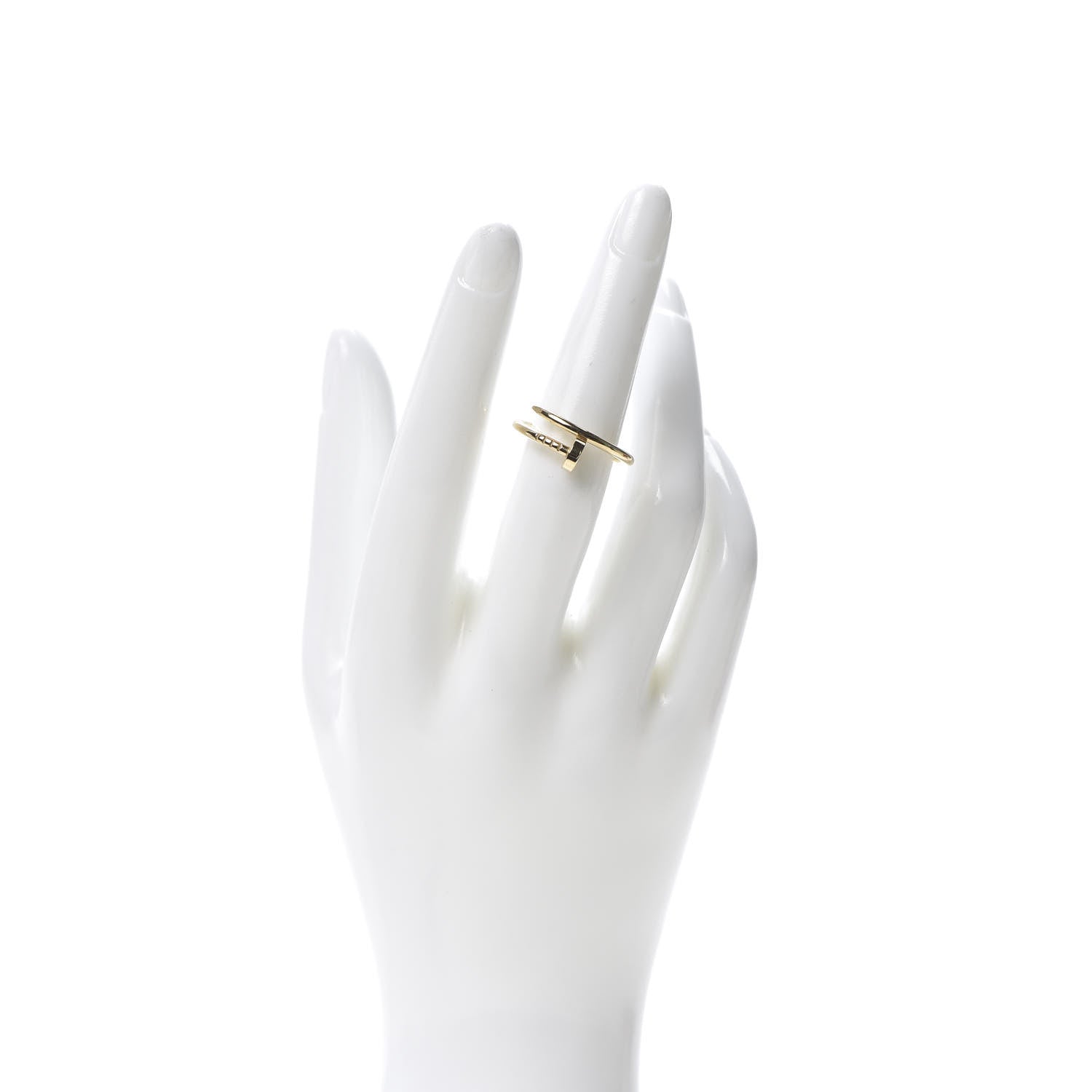 Cartier 18K Yellow Gold Small Juste Un Clou Ring 55 7.25 2 of 6
