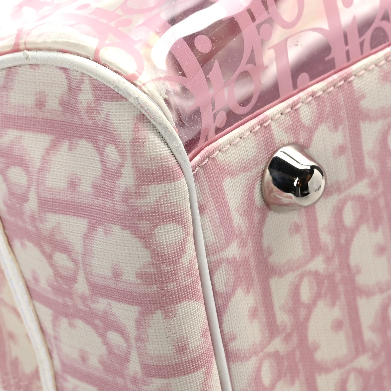 Christian Dior Monogram PVC Bowler Pink 8 of 12