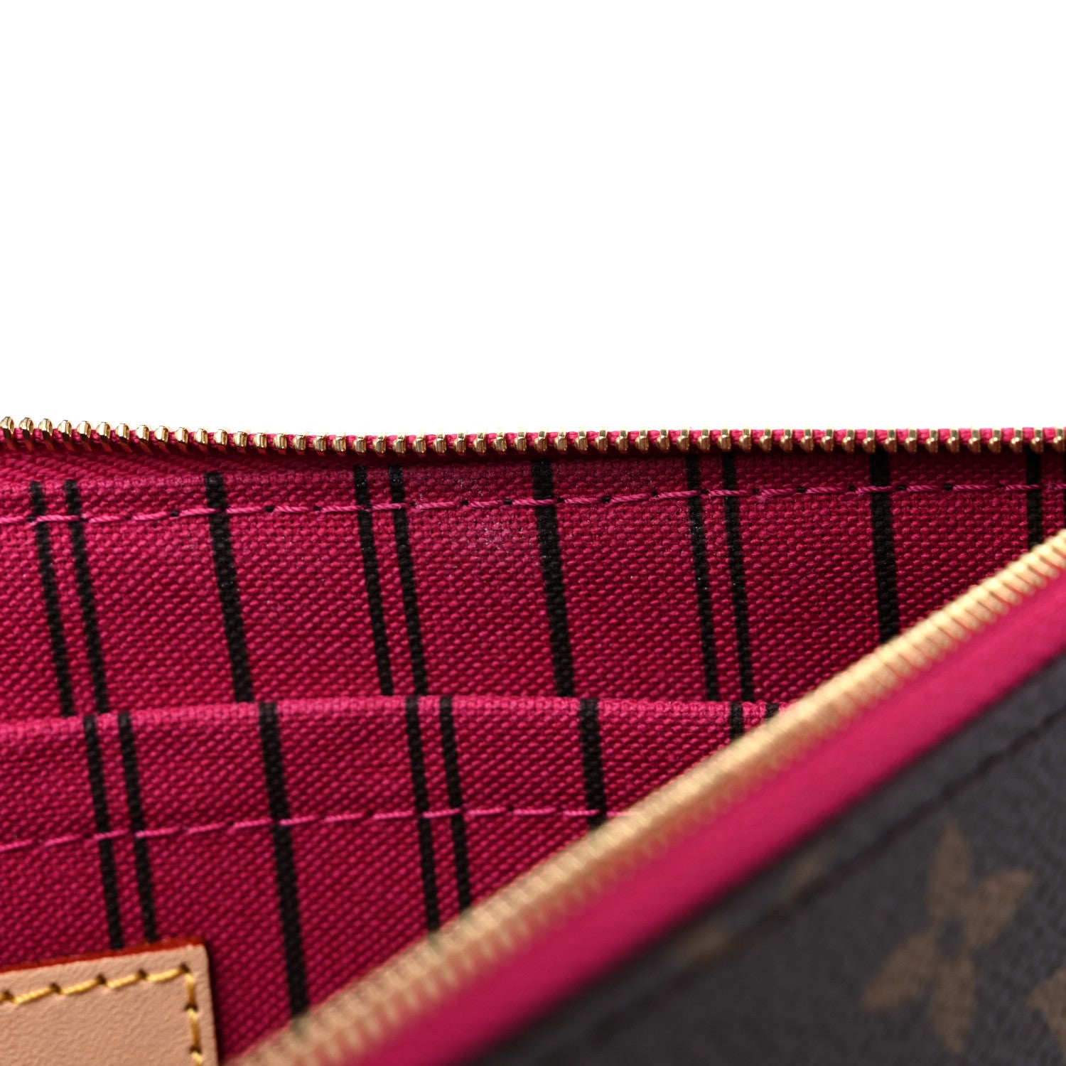 Louis Vuitton Monogram Neverfull MM GM Pochette Pivoine 9 of 10