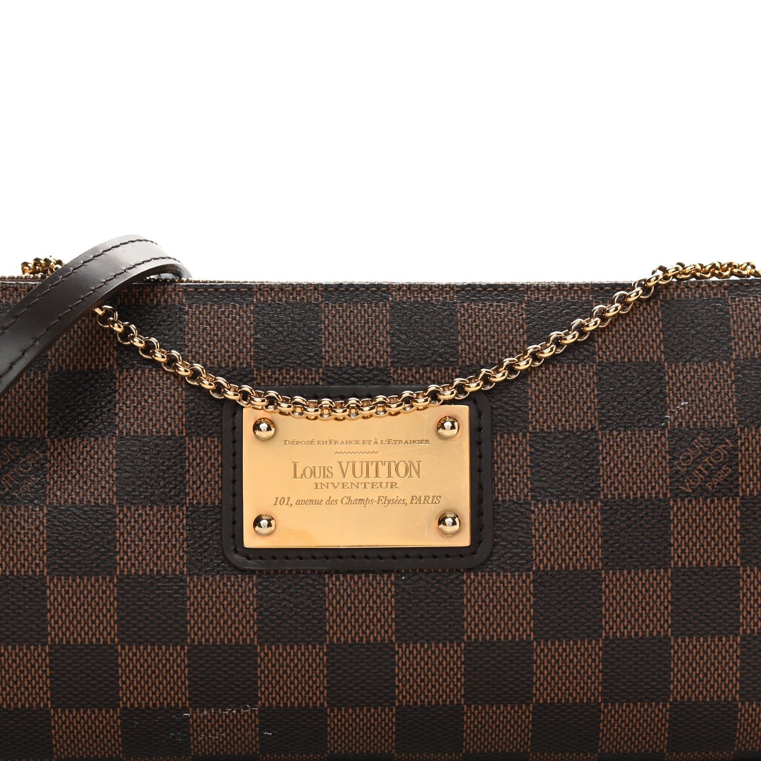 Louis Vuitton Damier Ebene Eva Clutch 9 of 15