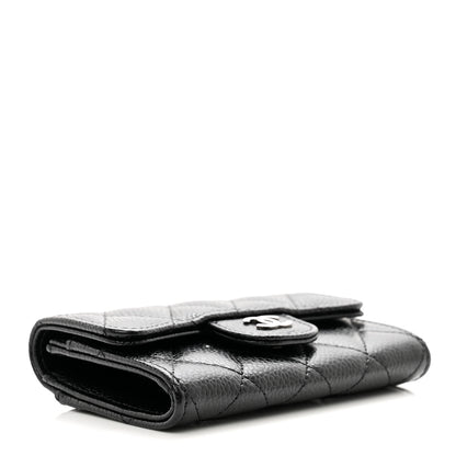 Chanel Caviar Quilted Flap Card Holder Wallet Black 4 of 9