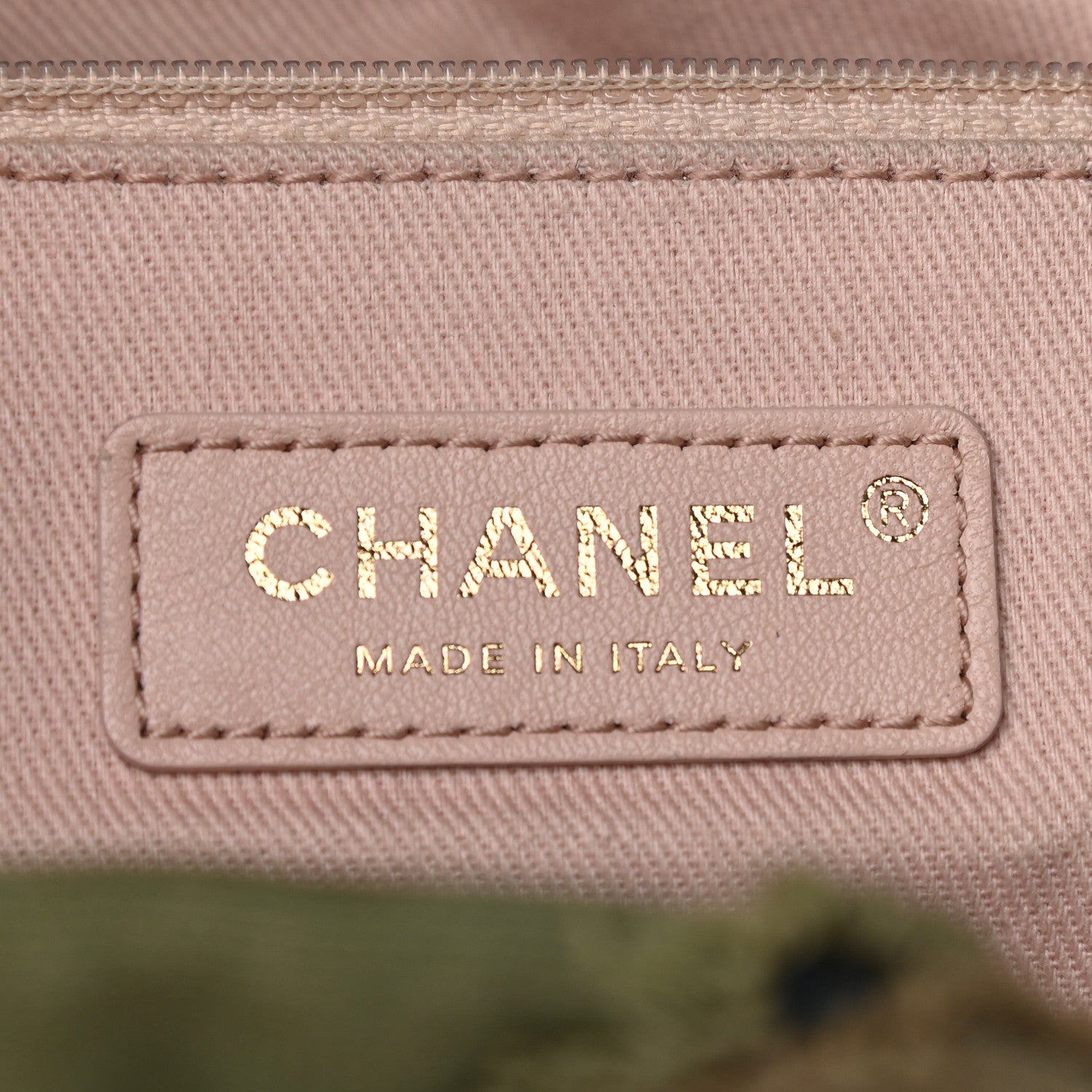 Chanel Canvas Chevron Cuba Patchwork Backpack Khaki 7 of 11