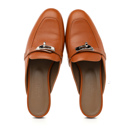Hermes Goatskin Oz Mules 38 Naturel 2 of 9