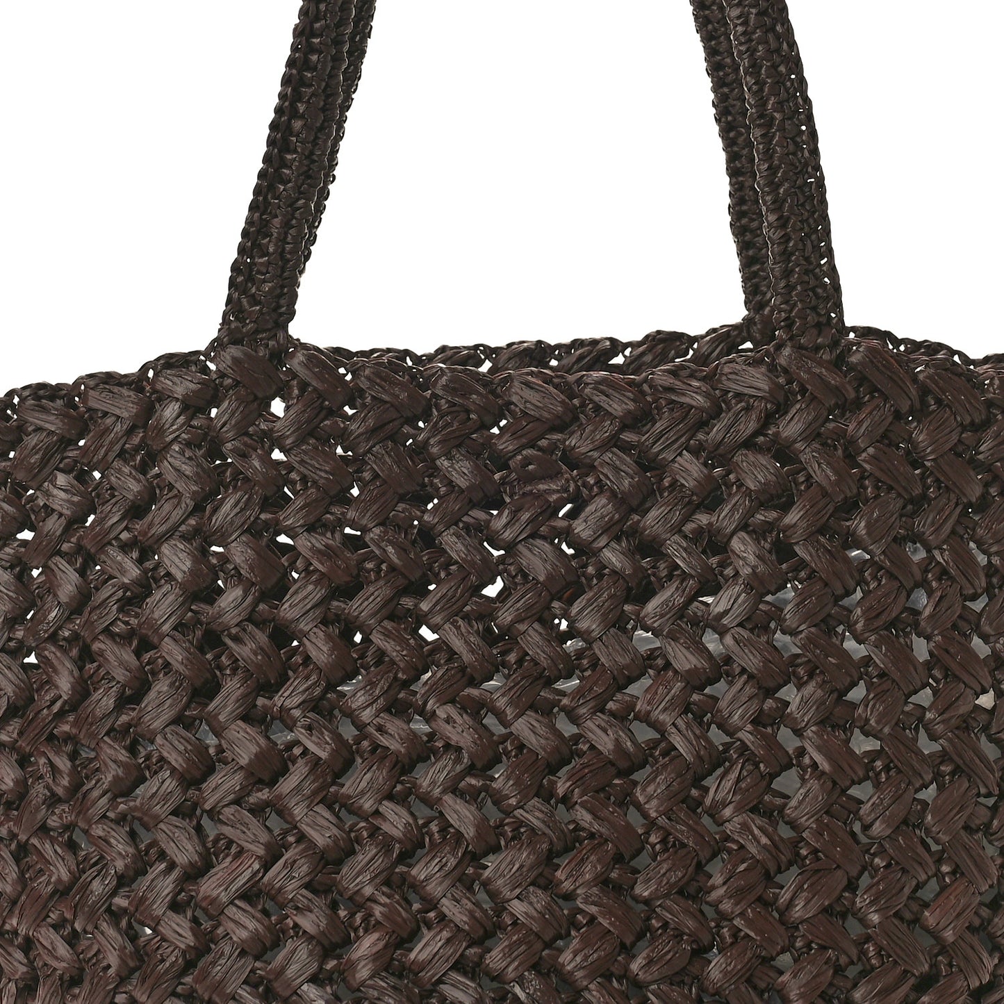 Raffia Estelle Tote Bag Brown