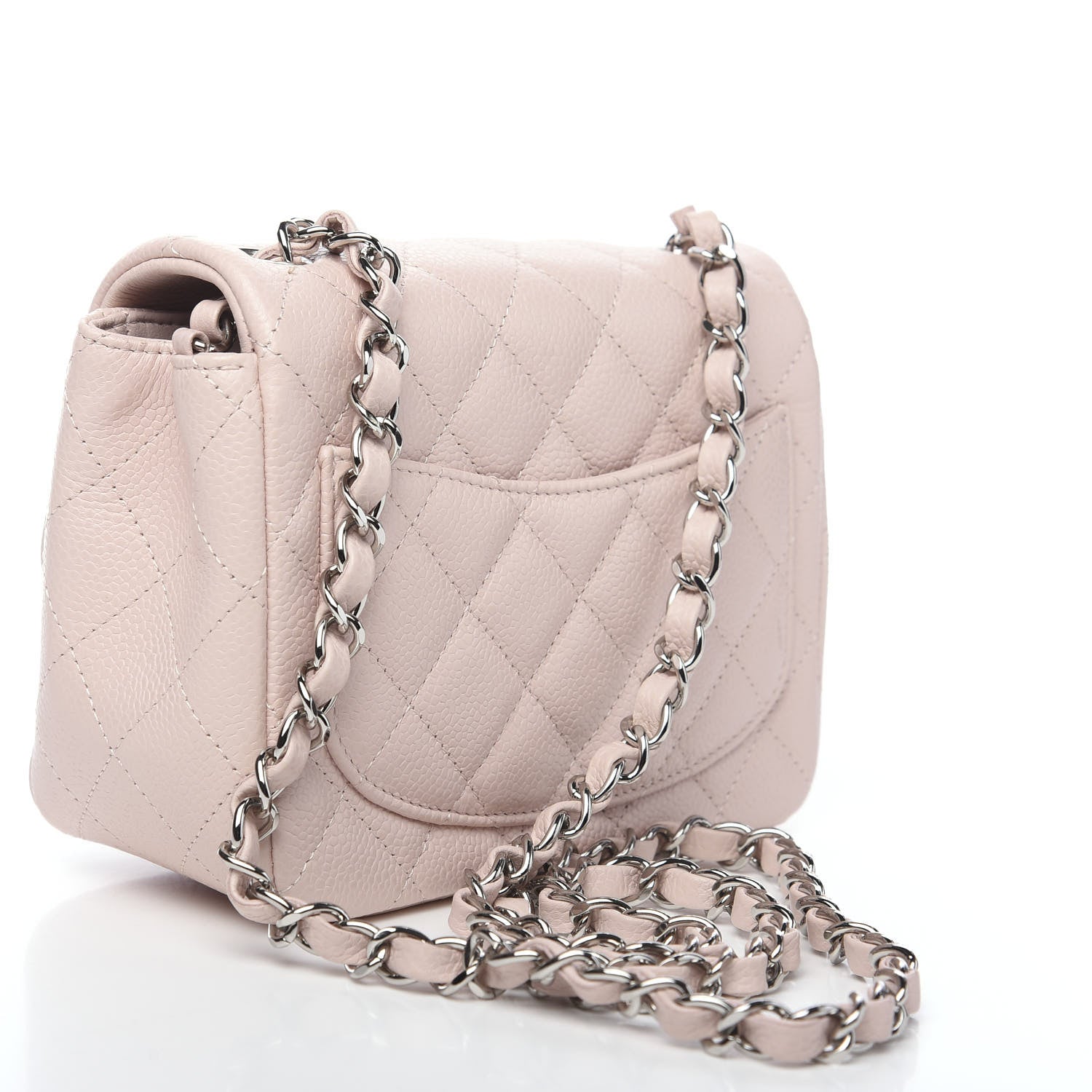 Chanel Caviar Quilted Mini Square Flap Pink 2 of 10