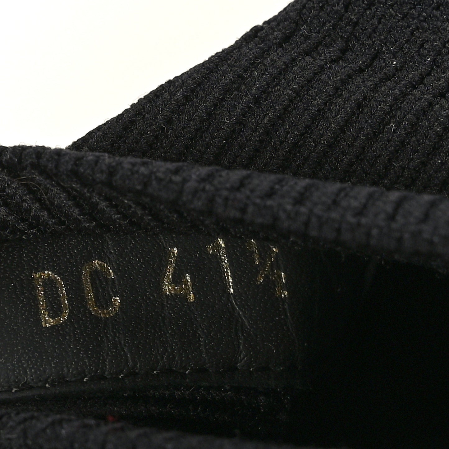 Technical Knit Calfskin Womens Walk'N'Dior High Top Sneakers 41.5 Black