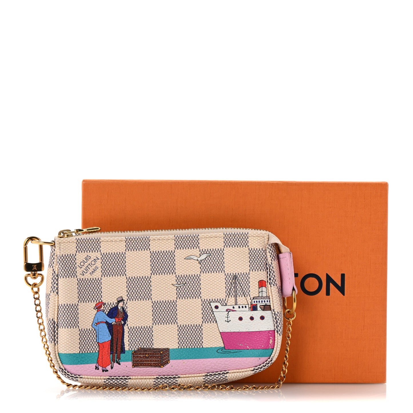 Damier Azur 2016 Christmas Animation Mini Pochette Accessories