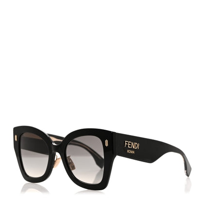 Fendi Acetate FF 53mm Sunglasses FF0434/G/S Black 1 of 7