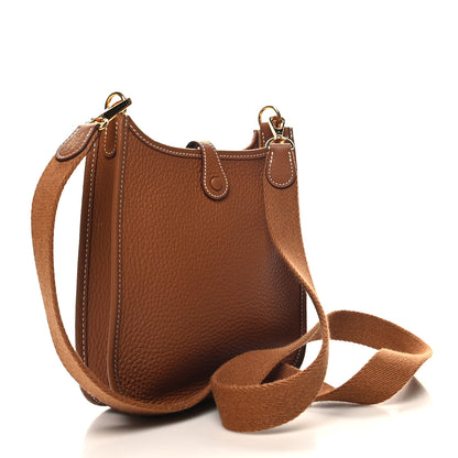 Hermes Taurillon Clemence Evelyne TPM Gold 3 of 10