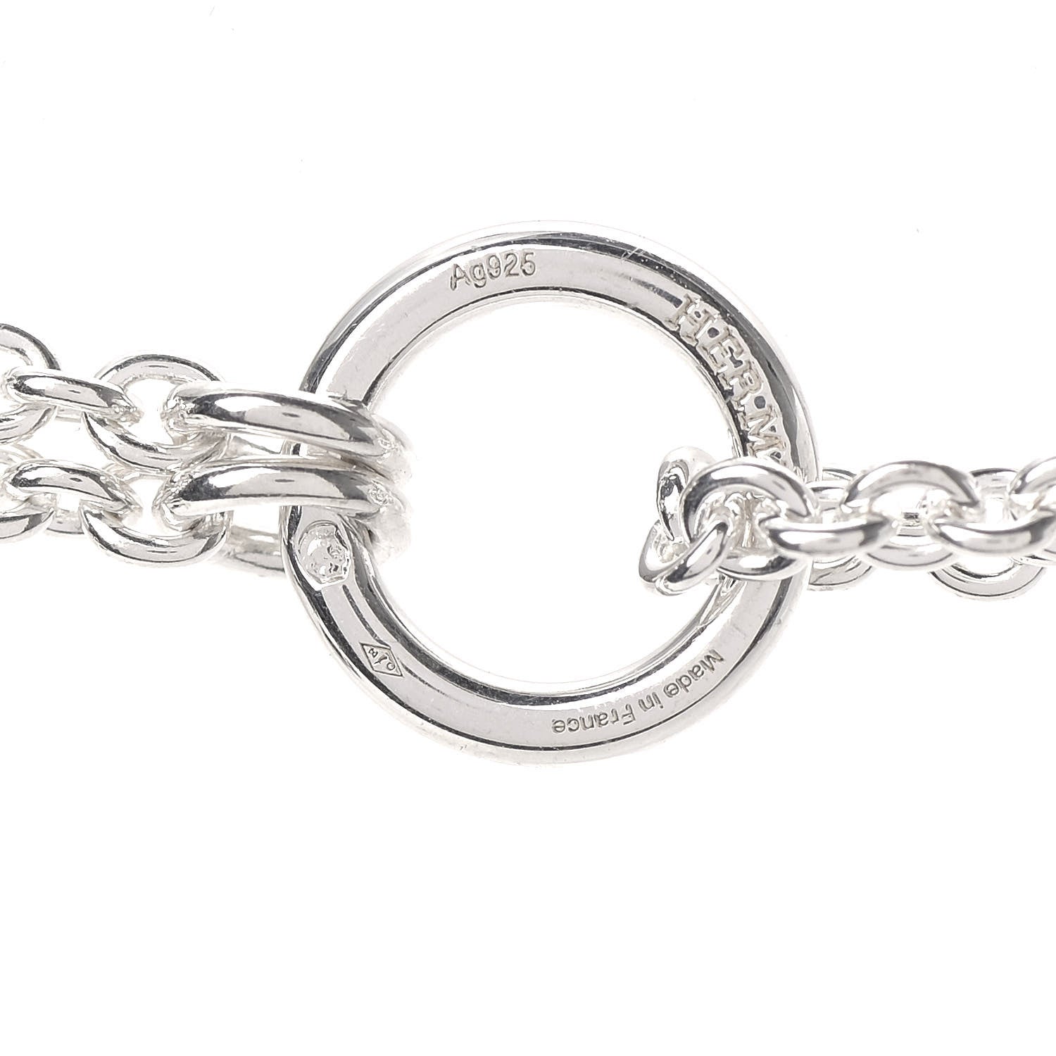 Hermes Sterling Silver Parade Necklace 5 of 6
