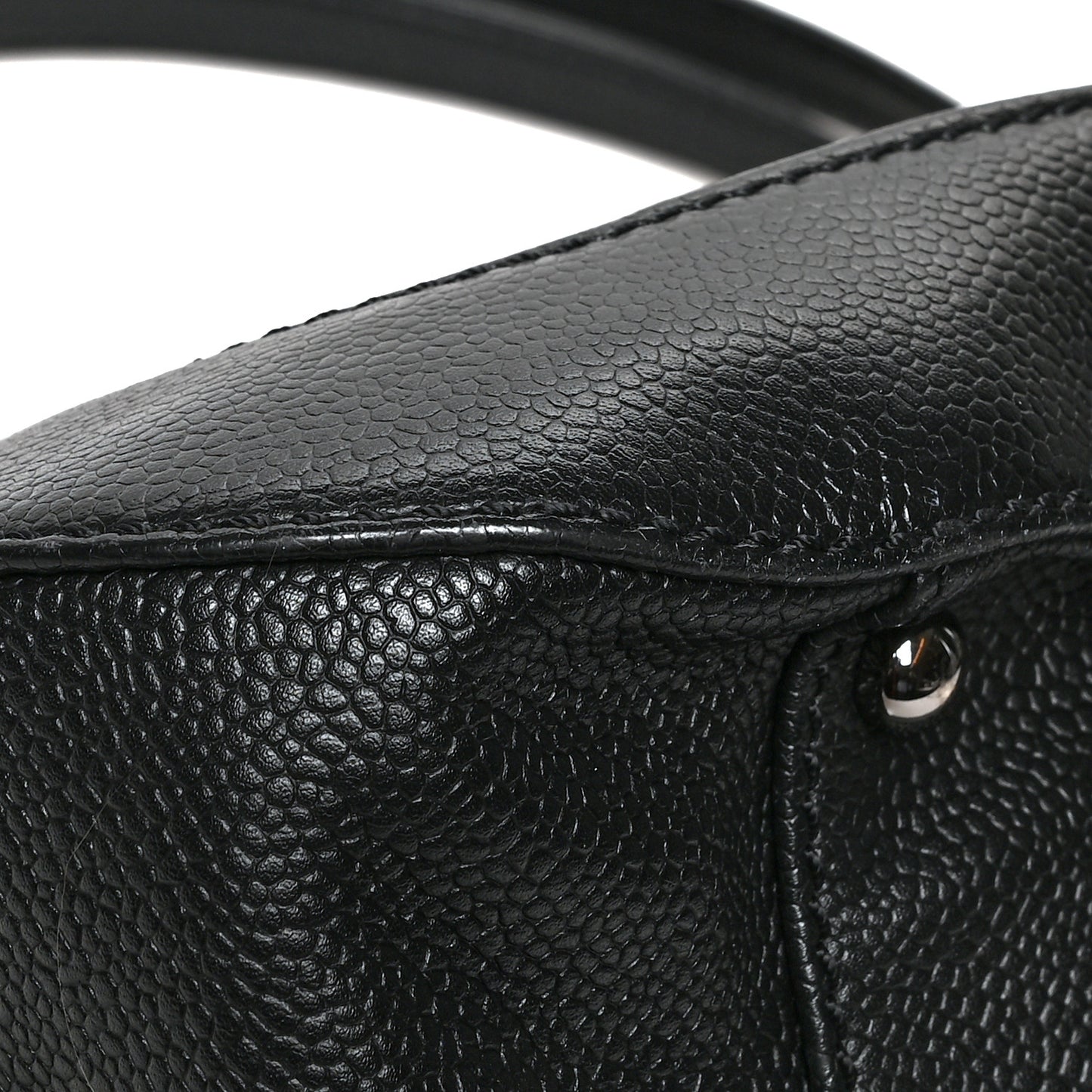 Caviar Quilted Small Mademoiselle Flap Bag Black
