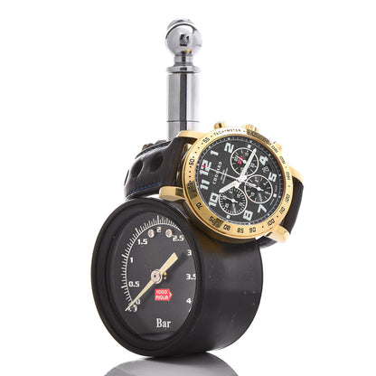 Chopard 18K Yellow Gold Calfskin 40mm Mille Miglia Limited Edition Chronometer Automatic Watch Black 11 of 11