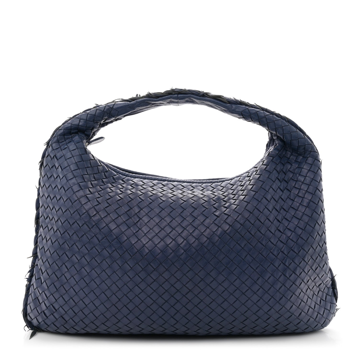Bottega Veneta Nappa Intrecciato Fuzzy Medium Veneta Hobo Sapphire 1 of 11