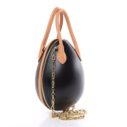 Louis Vuitton Monogram Egg Bag Black 3 of 8