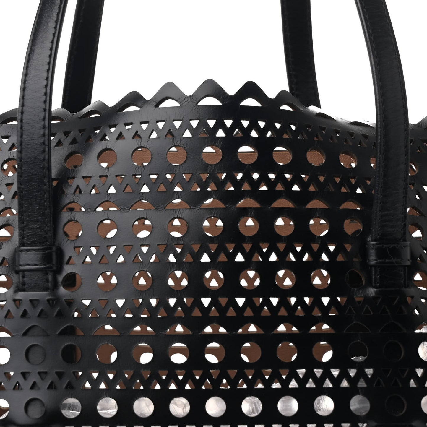 Lux Calfskin Vienne Large Mina Tote Black