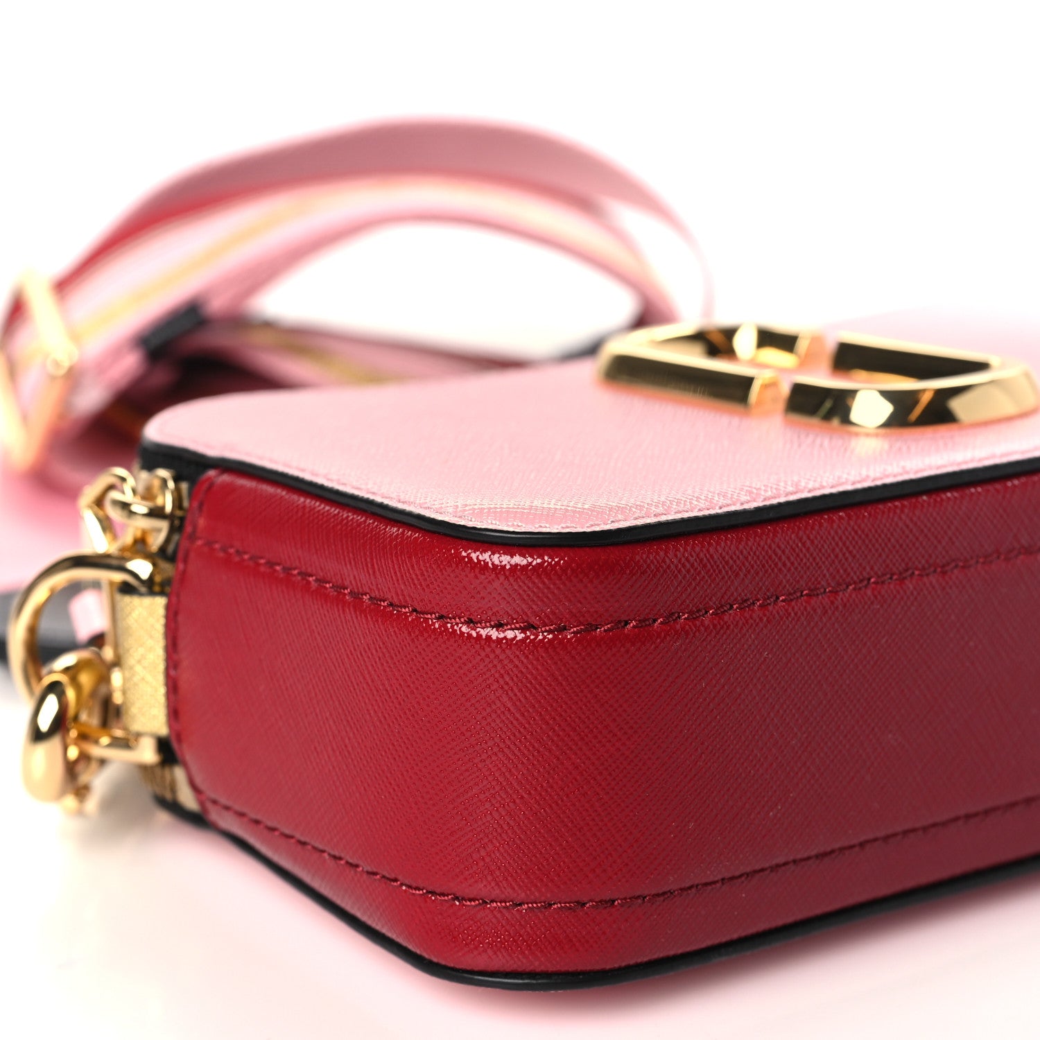 Marc Jacobs Saffiano Small Snapshot Camera Bag Pink Multicolor 9 of 10