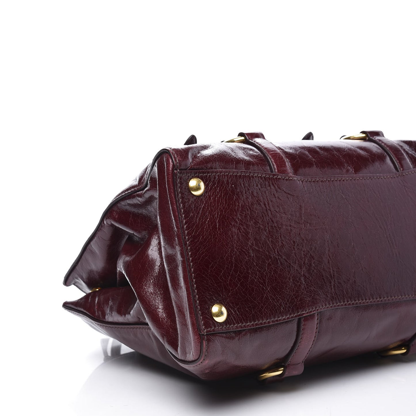 Vitello Shine Tote Amaranto