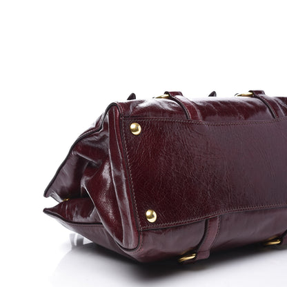 Miu Miu Vitello Shine Tote Amaranto 5 of 8