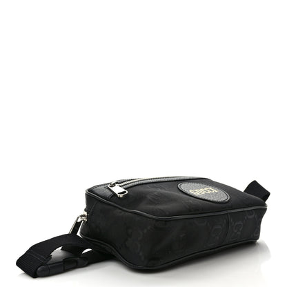 Gucci Econyl Nylon Monogram Off The Grid Belt Bag Black 4 of 11