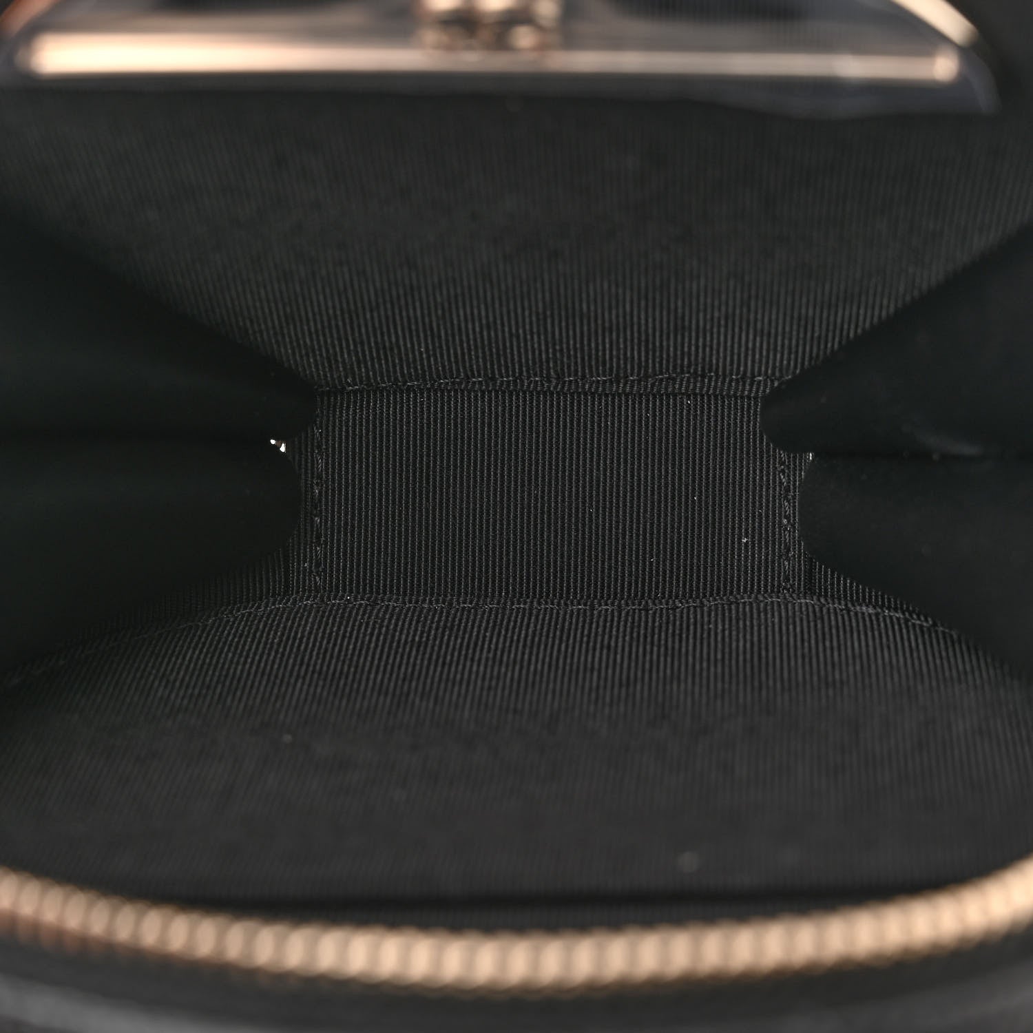 Chanel Caviar Quilted Round Handle With Care Vanity With Chain Black 6 of 11