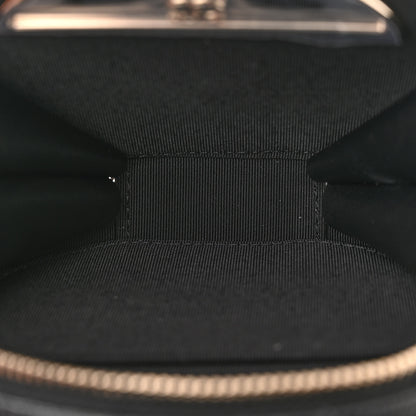 Chanel Caviar Quilted Round Handle With Care Vanity With Chain Black 6 of 11
