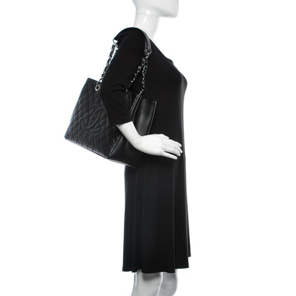 Chanel Caviar Quilted Grand Shopping Tote GST Black 2 of 9