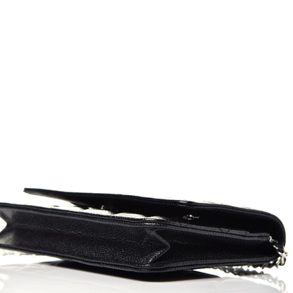 Chanel Caviar Quilted Wallet On Chain WOC Black 9 of 9