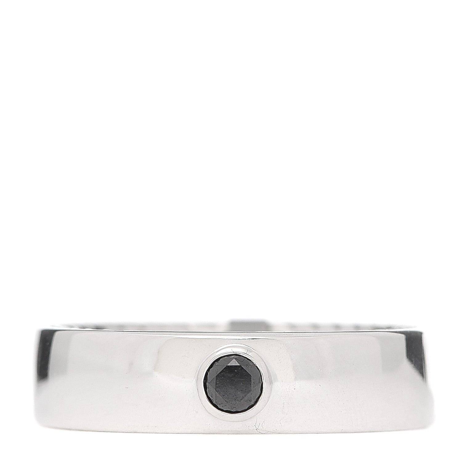 David Yurman Sterling Silver Black Diamond 6mm Streamline Band Ring 62 10 1 of 5