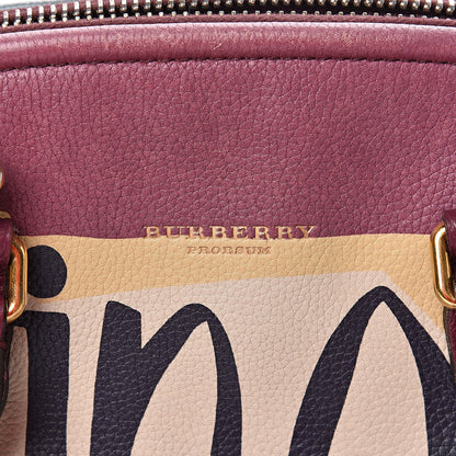 Burberry Prorsum Calfskin Printed Rain or Shine Small Bloomsbury Purple 10 of 16