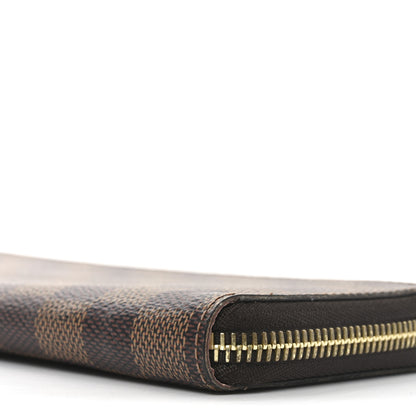 Louis Vuitton Damier Ebene Clemence Wallet Rose Ballerine 9 of 9