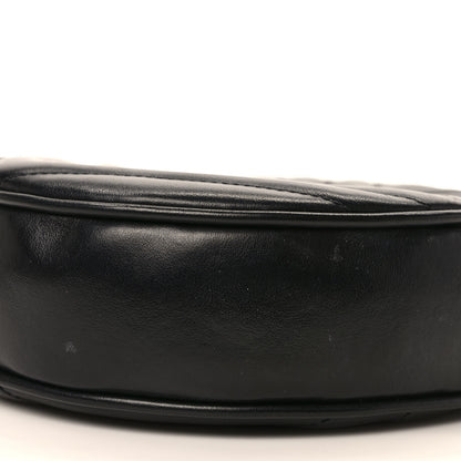 Saint Laurent Calfskin Matelasse Chevron Round Vinyle Camera Bag Black 8 of 8