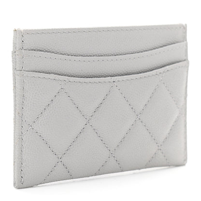 Chanel Caviar Quilted Card Holder Grey 3 of 8